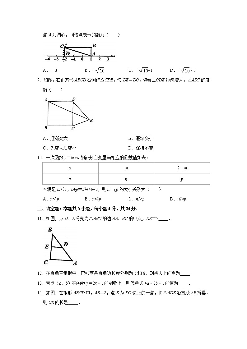 _福建省福州市福清市2020-2021学年八年级下学期期中数学试卷02