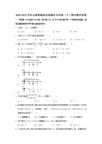 山西省临汾市尧都区2020-2021学年七年级下学期期中（抽测）数学试题 Word版