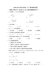 北京市海淀区2020_2021学年七年级下册 期中数学试卷