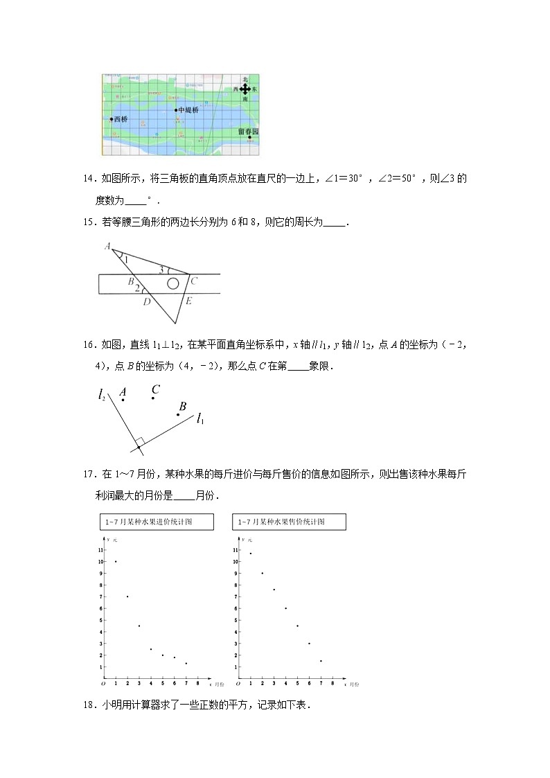 北京市海淀区2020_2021学年七年级下册 期中数学试卷03