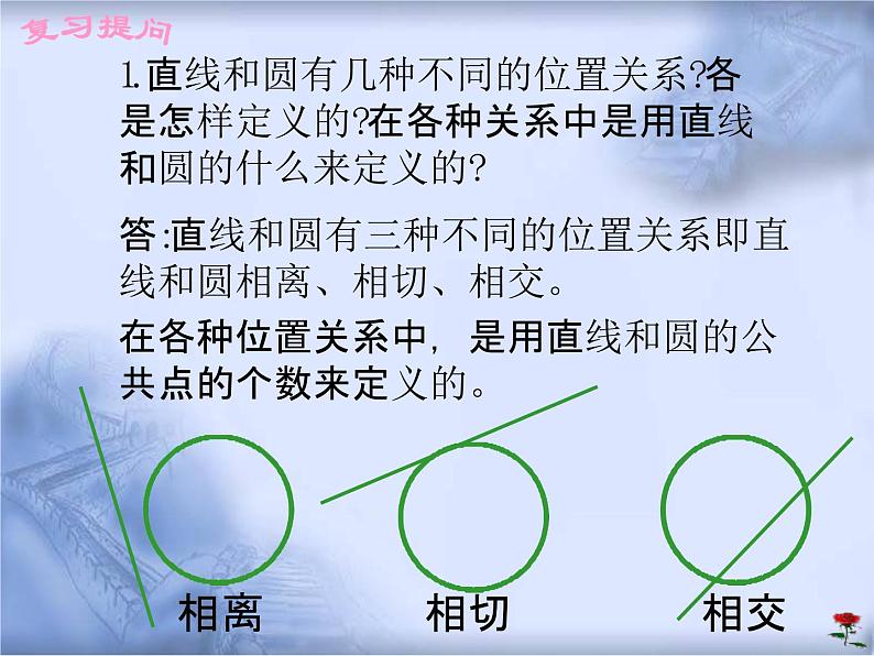 人教版数学中考复习专题《两圆的位置关系》精品教学课件ppt优秀课件02