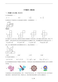 山东省济南市2021年中考数学仿真模拟冲刺卷8套附解析