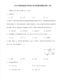 2021年陕西省初中学业水平考试数学模拟试卷（四）含答案