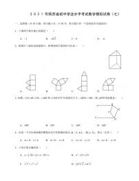 2021年陕西省初中学业水平考试数学模拟试卷（七）含答案