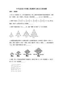 数学中考总复习：找规律与新定义型问题