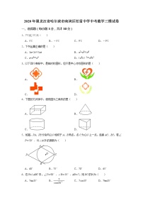 2020年黑龙江省哈尔滨市南岗区松雷中学中考数学三模试卷  解析版