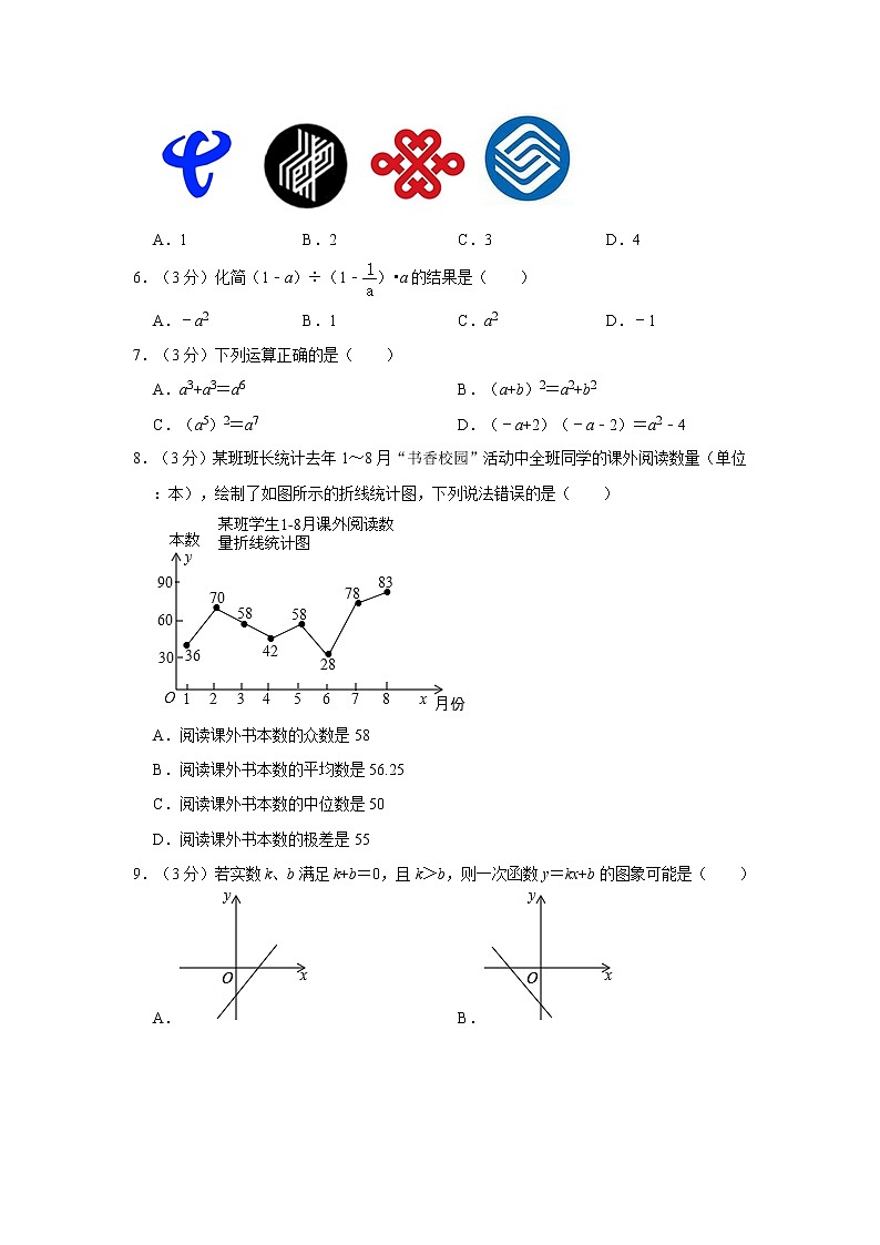 2021年山东省济南市莱芜区中考数学模拟试卷（一）02
