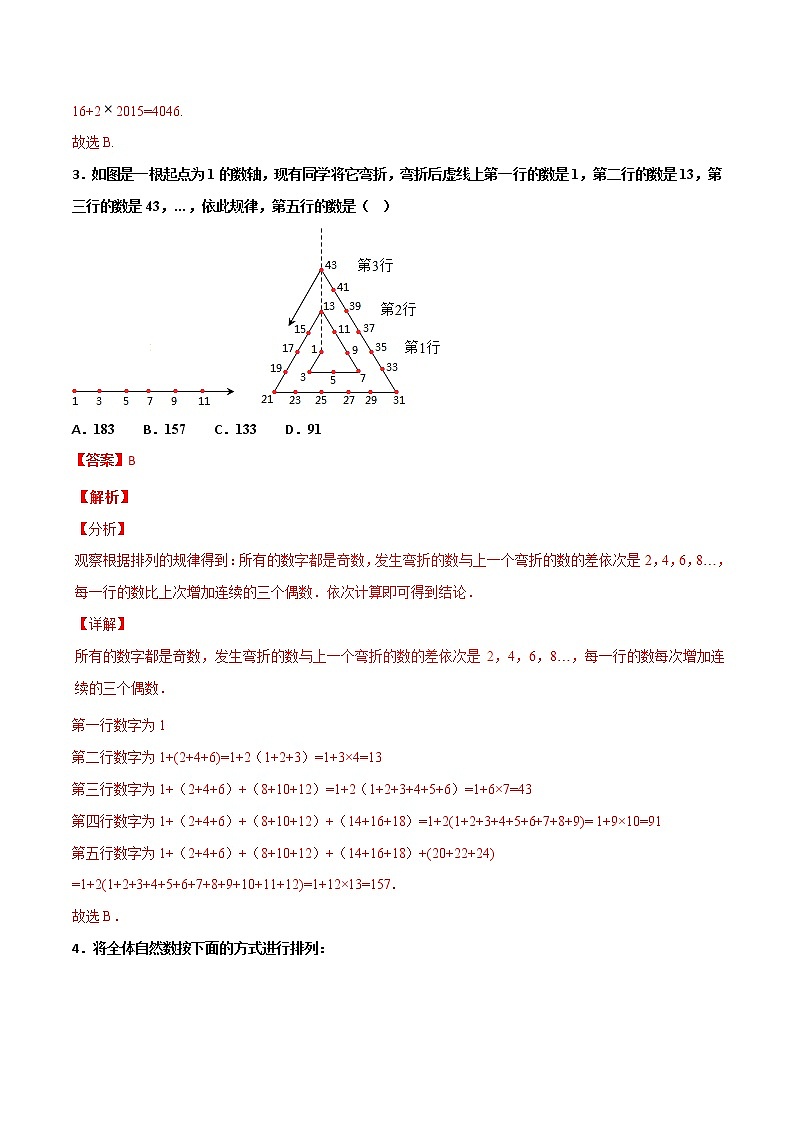 【精品】中考数学备考 专题3.3 以规律探究及阅读理解为背景的选择填空题（原卷版+解析版）02