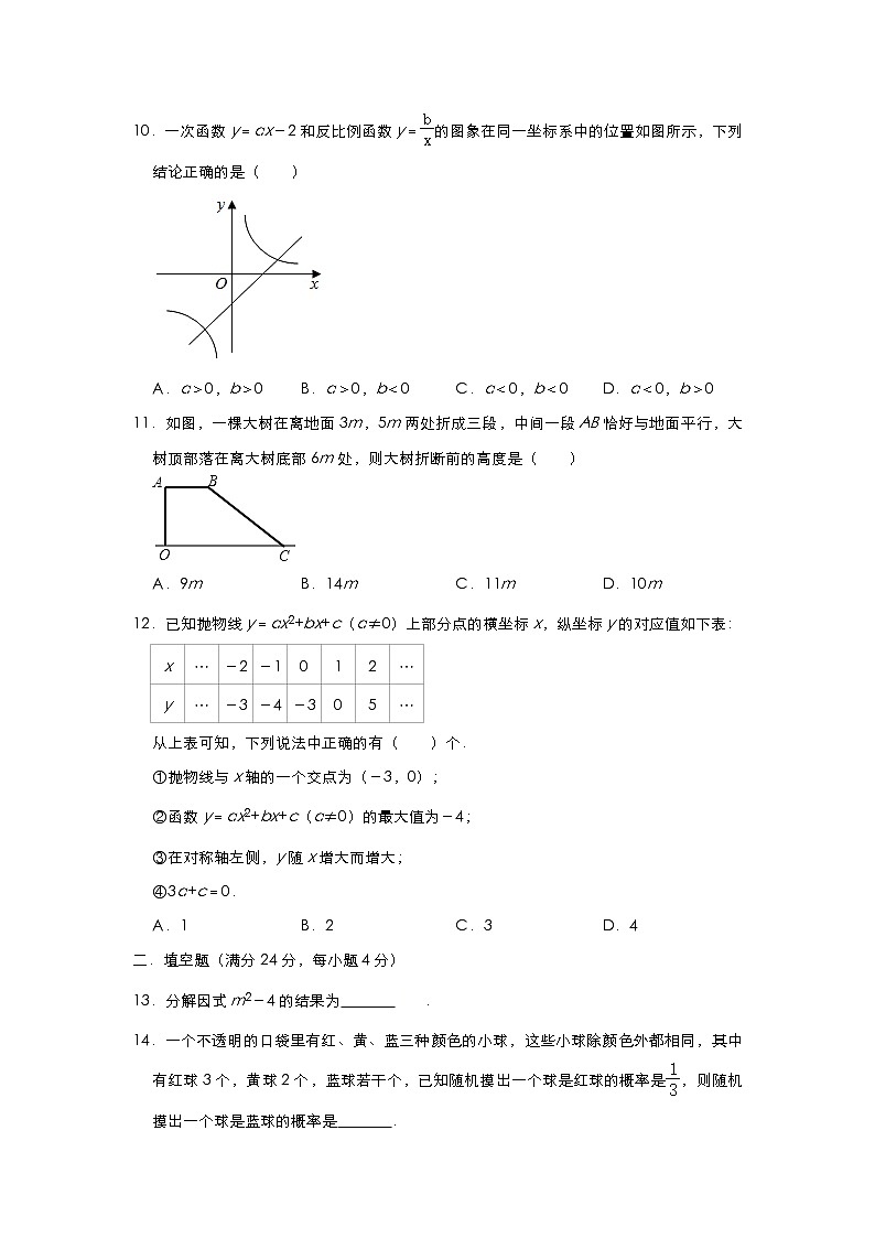 2021年山东省济南市中考数学适应性考试模拟试题03
