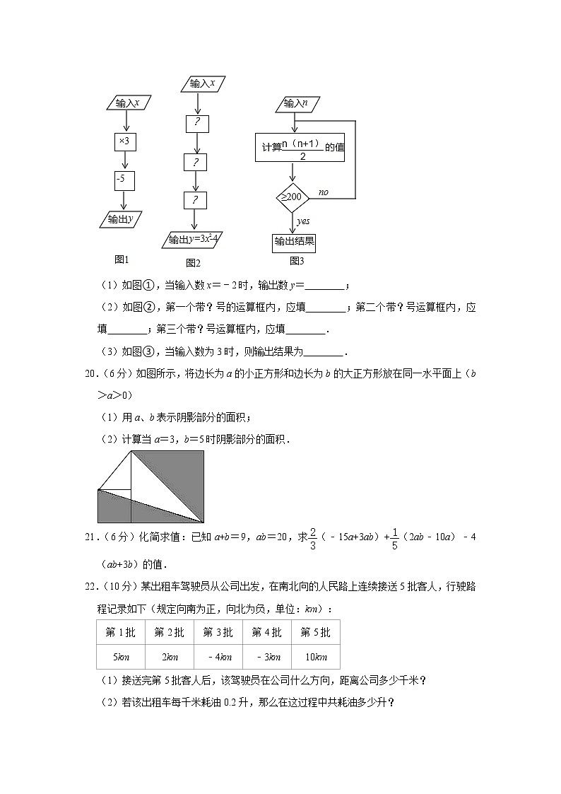 福建省泉州市2020-2021学年七年级上学期期中数学试卷(解析版)03