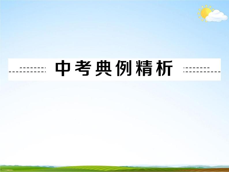 人教版中考数学专题总复习《综合型问题》精品教学课件PPT优秀课件08