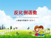 人教版中考数学专项复习《反比例函数》练习题及答案精品教学课件PPT