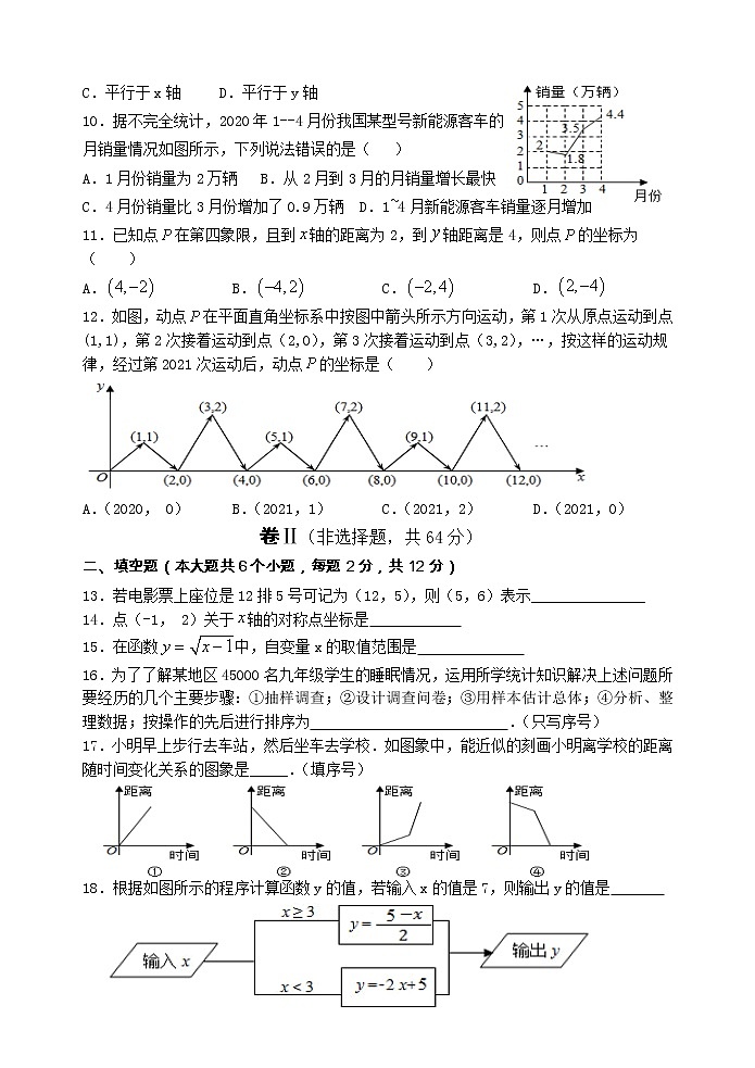 河北省秦皇岛市青龙县2020-2021学年八年级下学期期中考试数学试题02