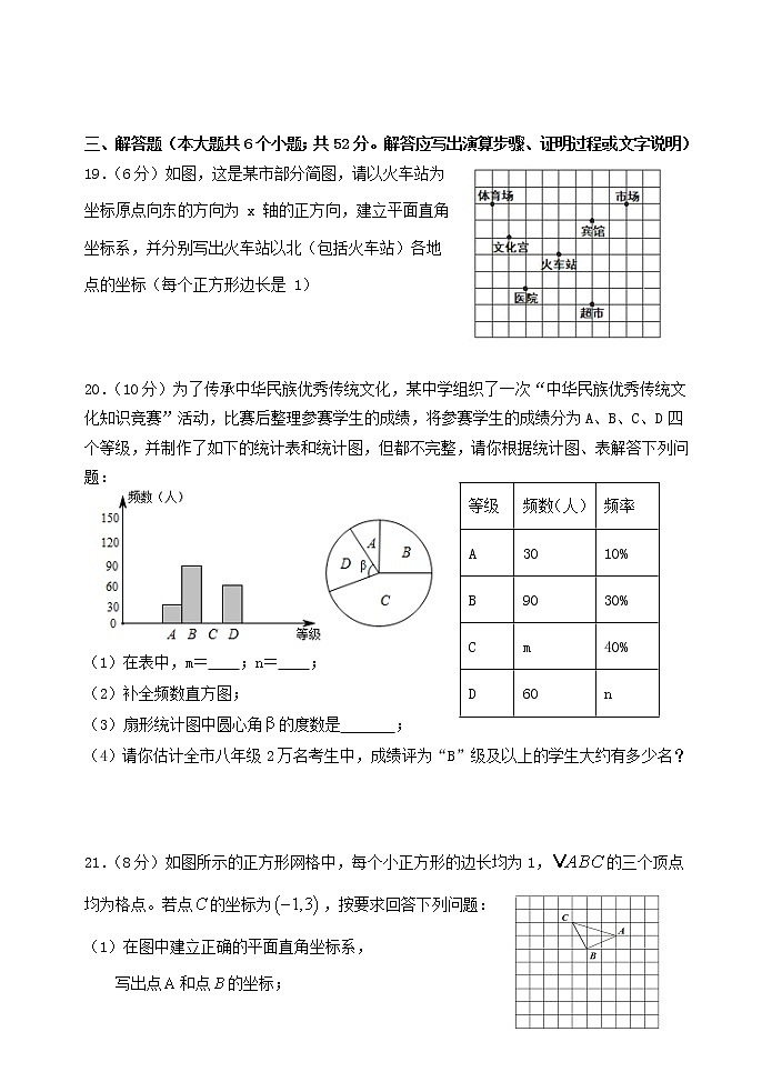 河北省秦皇岛市青龙县2020-2021学年八年级下学期期中考试数学试题03