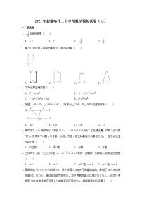 2021年新疆喀什二中中考数学模拟试卷（13）