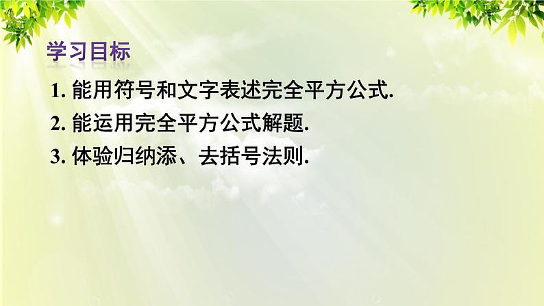 人教版八年级数学上册 第十四章 整式的乘法与因式分解 14.2.2 完全平方公式 课件03