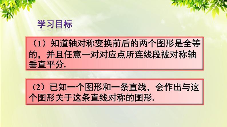 人教版八年级数学上册 第十三章 轴对称 13.2 第1课时 作轴对称图形课件第3页