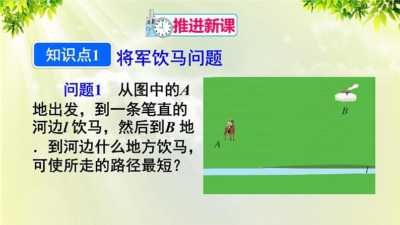 人教版八年级数学上册 第十三章 轴对称  13.4  最短路径问题课件04