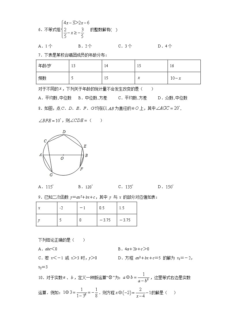 2021年山东省德州市德城区中考一模数学试题（word版 含答案）02