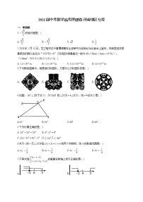 2021届中考数学临考押题卷 河南地区专用