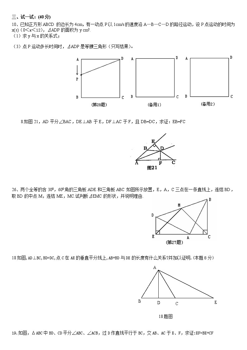 北师大版七年级数学下册期末测试卷拔高训练试题02