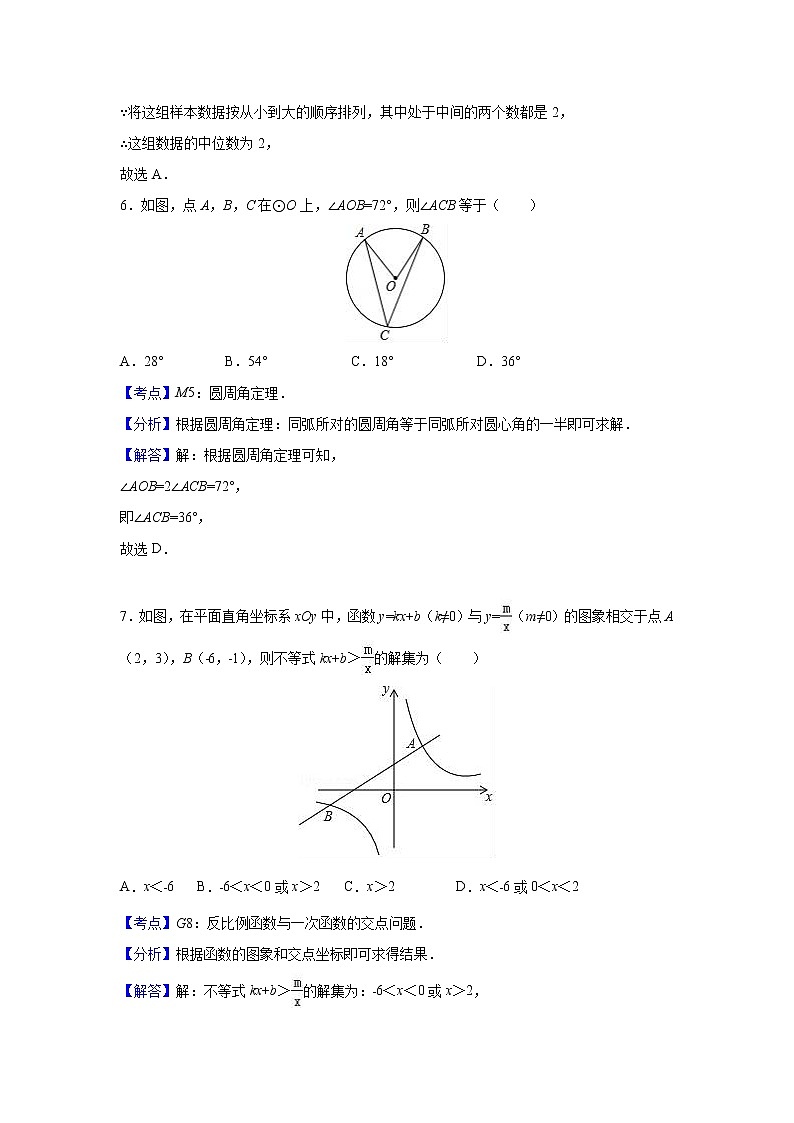 2017年江苏省徐州市中考数学试卷(解析版)03