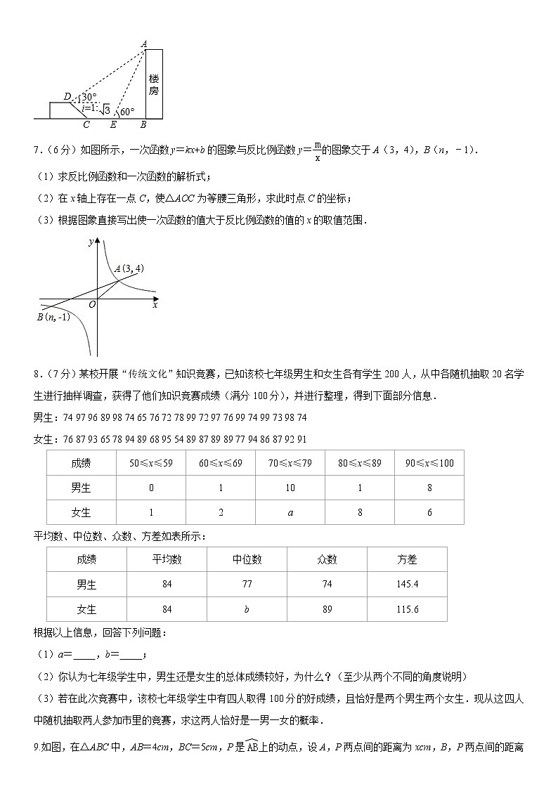 2021年甘肃省兰州市中考简答题练习（含答案）02