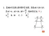 冀教版九年級上冊數學課件 期末復習專題練 專題3　圖形的相似(基礎)