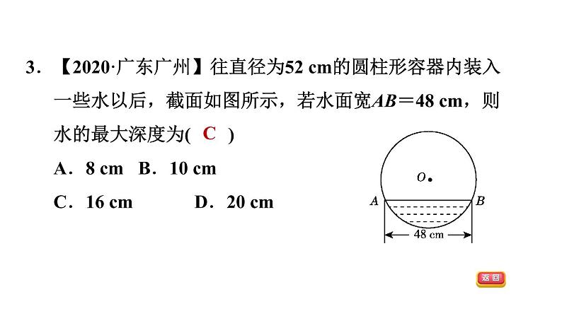 冀教版九年级上册数学课件 第28章 提分专项(十)  圆内常见作辅助线的方法06