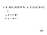 冀教版九年級上冊數學課件 期末復習專題練 專題4　圖形的相似(提升)