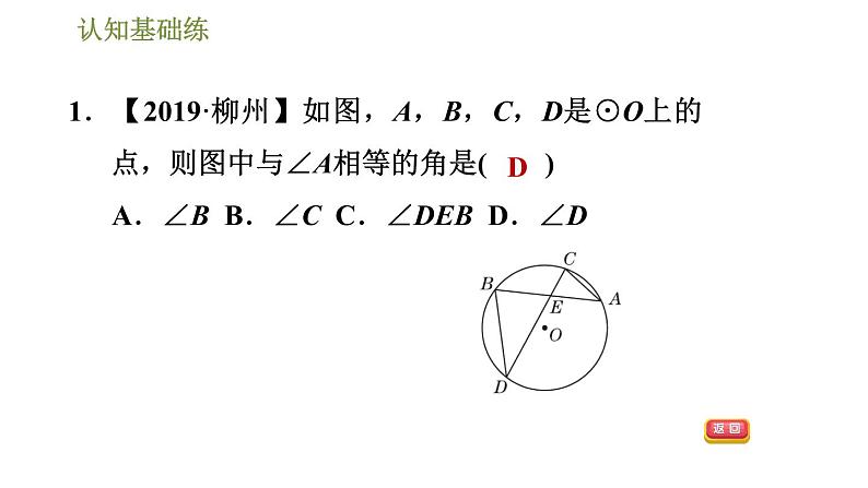 人教版九年级上册数学课件 第24章 24.1.4目标二　圆周角和弧的关系03