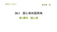 冀教版九年级上册28.3 圆心角和圆周角备课课件ppt