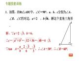 沪科版九年级上册数学课件 第23章 专题技能训练(六)  1.解直角三角形的五种常见类型