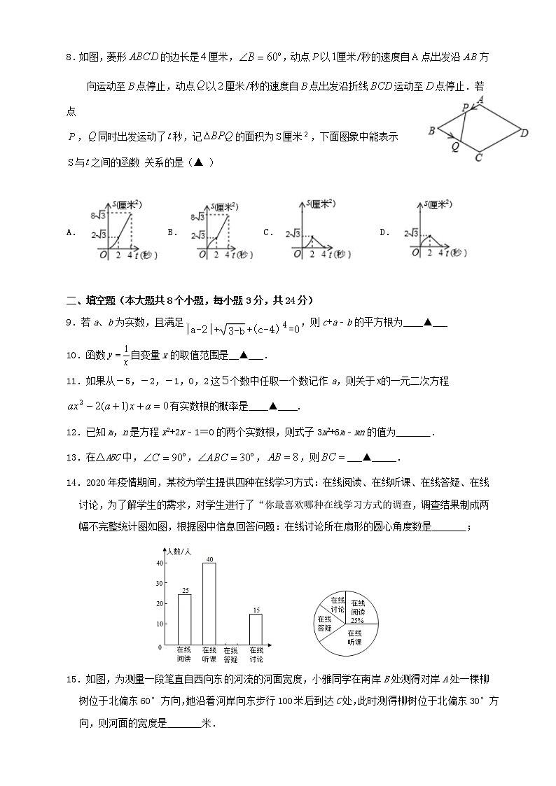 2021年湖北省黄冈咸宁孝感三市中考模拟数学试题2（word版含答案）02