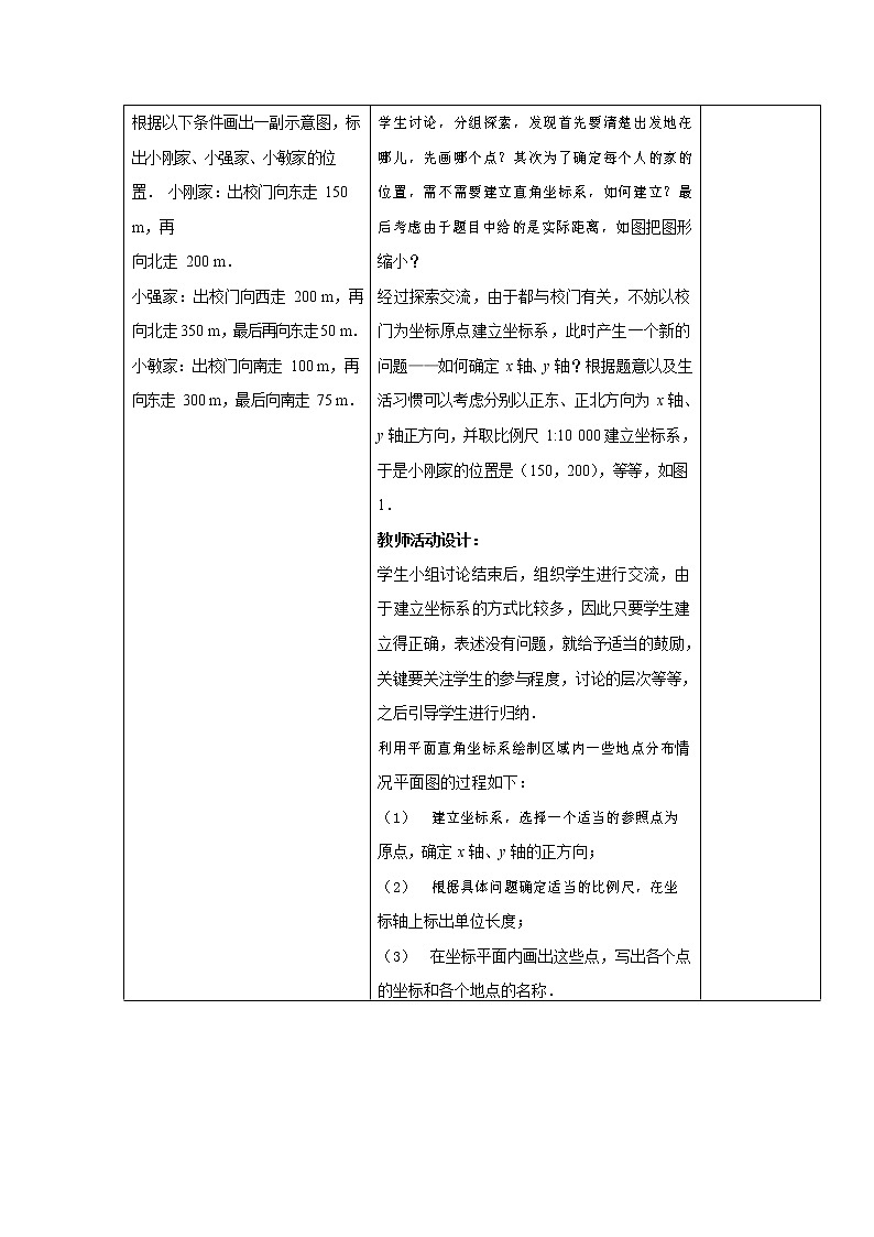 人教版七年级数学下册《7.2.1 用坐标表示地理位置2》教案教学设计初一优秀公开课03