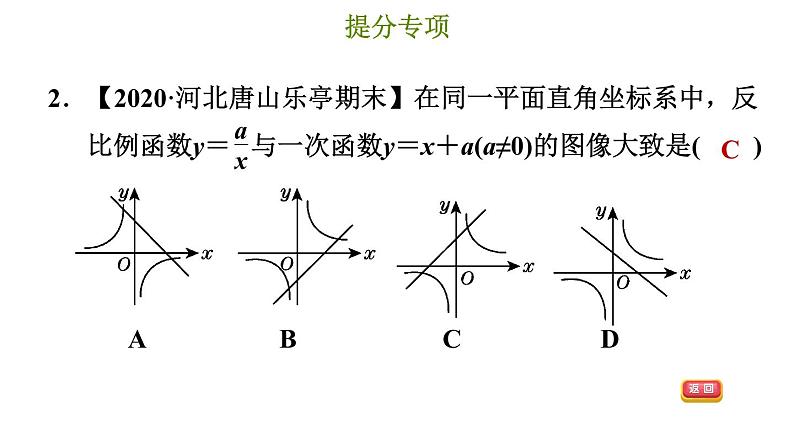 冀教版九年级上册数学课件 第27章 提分专项(九)  反比例函数与一次函数的综合应用第5页