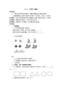 2021学年12.1 全等三角形教案