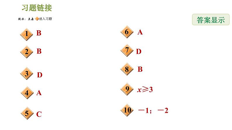 人教版数学八年级下册  1.1  《二次根式》训练课件（含答案）第2页