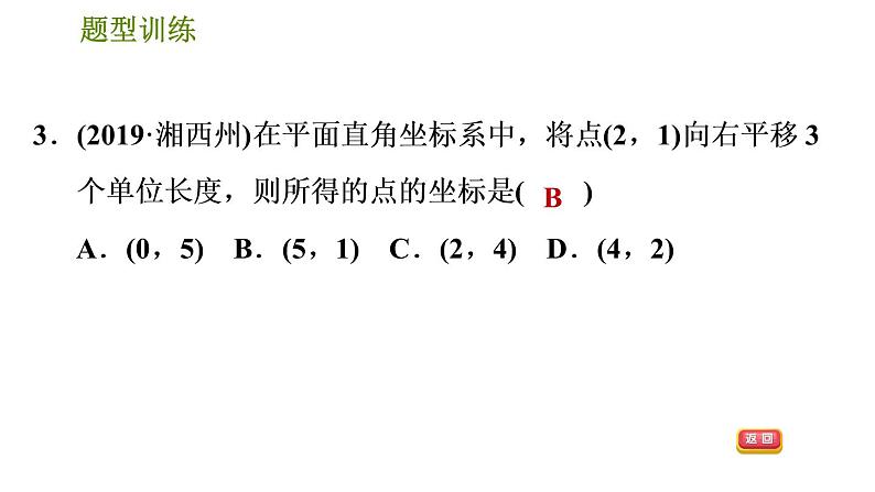 人教版数学七年级下册  4.2  《巧用直角坐标系中点的坐标特征解相关问题》训练课件（含答案）05