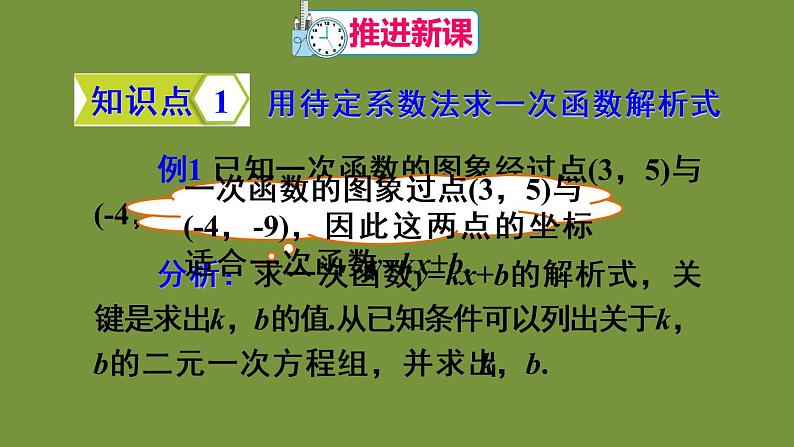 人教版数学八年级下册第十九章 一次函数19.2.2 一次函数第3课时 一次函数解析式的确定课件04