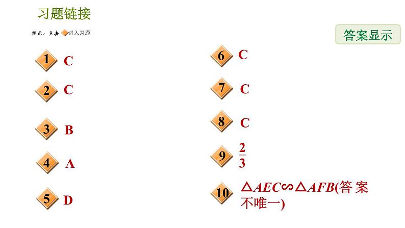 人教版数学九年级下册  3.1  《相似图形的判定及性质》训练课件（含答案）02