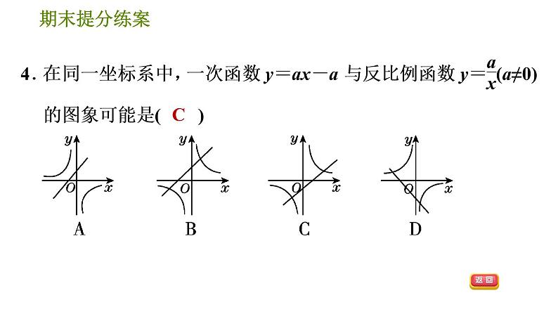 人教版数学九年级下册  1.1  《反比例函数》训练课件（含答案）07