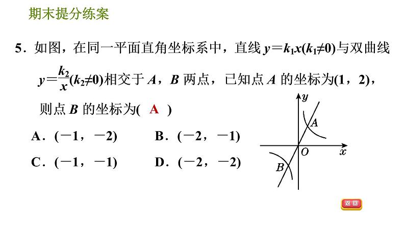 人教版数学九年级下册  1.1  《反比例函数》训练课件（含答案）08