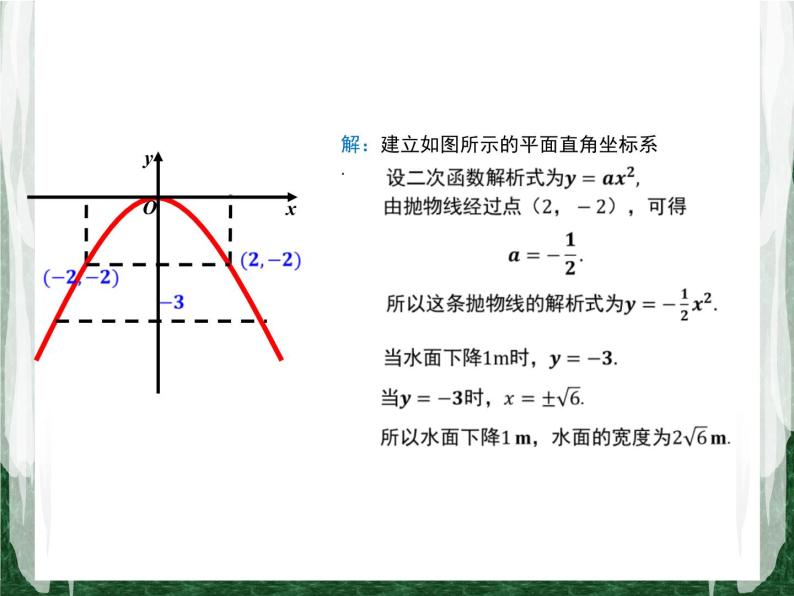 人教版数学九年级上册第二十二章二次函数22.3 实际问题与二次函数（拱桥和运动中的抛物线问题）课件06