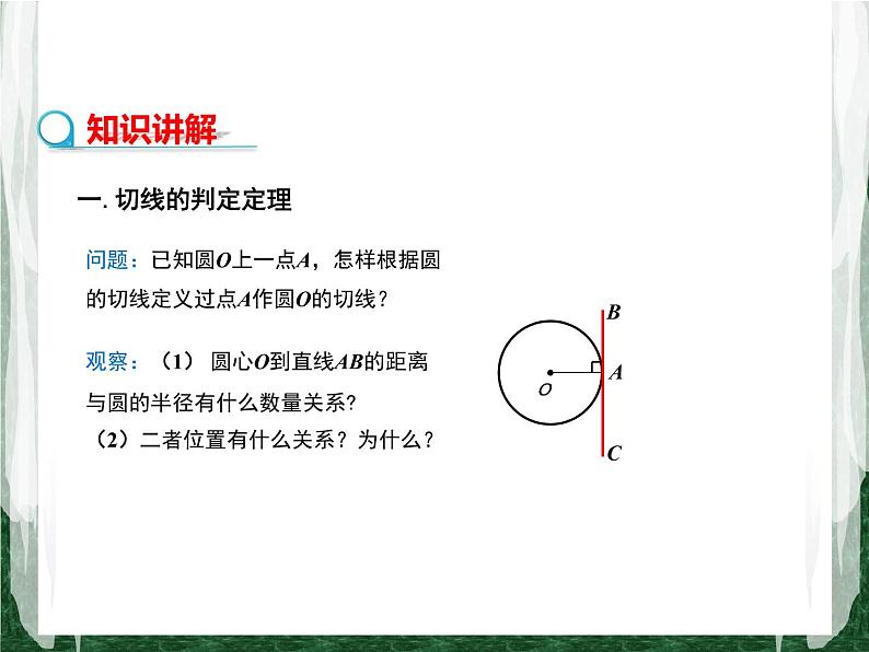 人教版数学九年级上册第二十四章 圆24.2.2 直线和圆的位置关系（第2课时）课件04