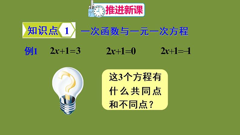 人教版数学八年级下册第十九章 一次函数19.2.3 一次函数与方程、不等式课件04