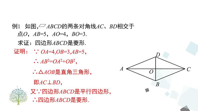 人教版数学八年级下册第十八章平行四边形18.2.2 第2课时 菱形的判定课件第7页