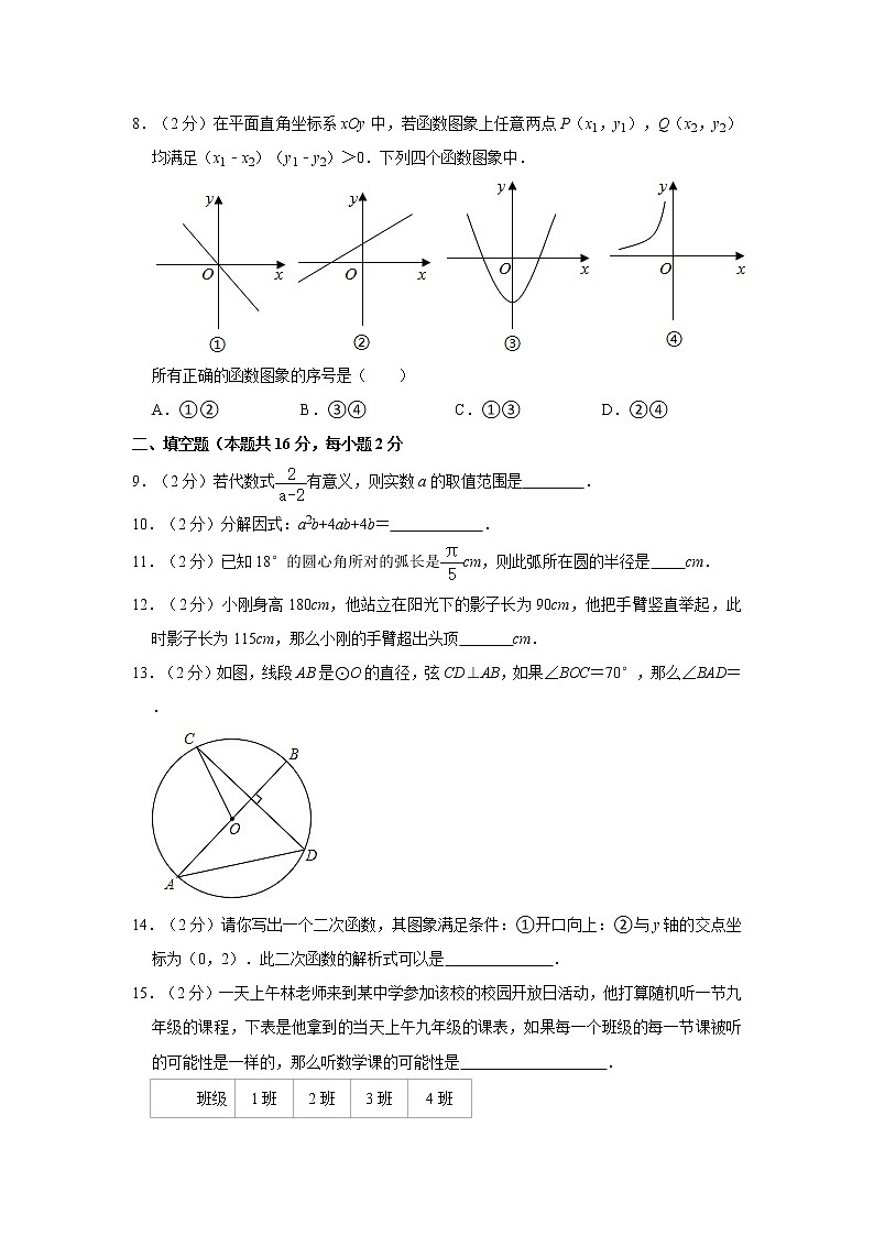 2021年北京市中考数学模拟试卷02