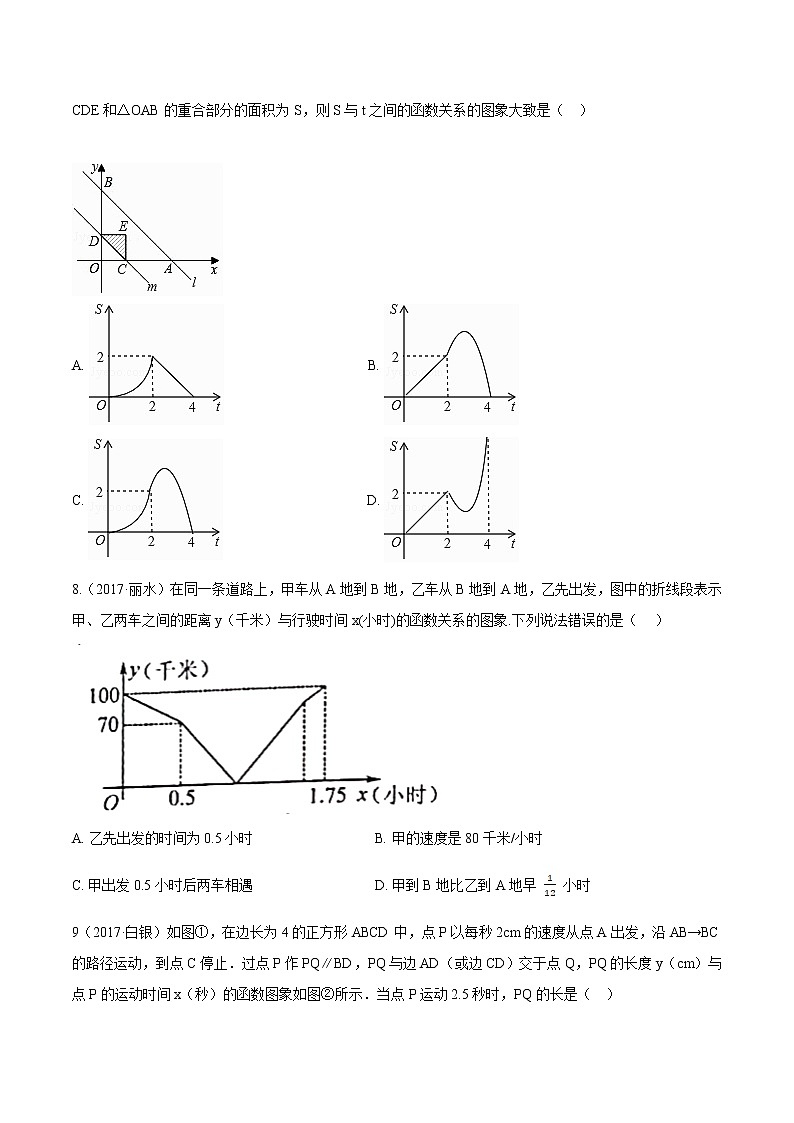 考点14 函数基础知识—2021年《三步冲刺中考•数学》（全国通用）之第1步小题夯基础（原卷+解析）03
