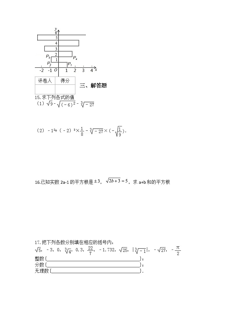 云南省普洱市2020-2021学年下学期七年级数学期中考试试卷03